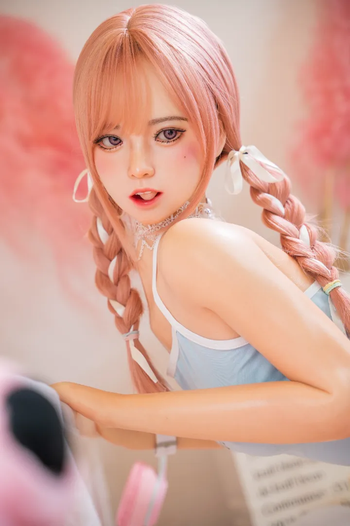148cm (4ft10) คัพ B น้ำหนักเบา ซิลิโคน ตุ๊กตายาง Mia, ROS หัว #22